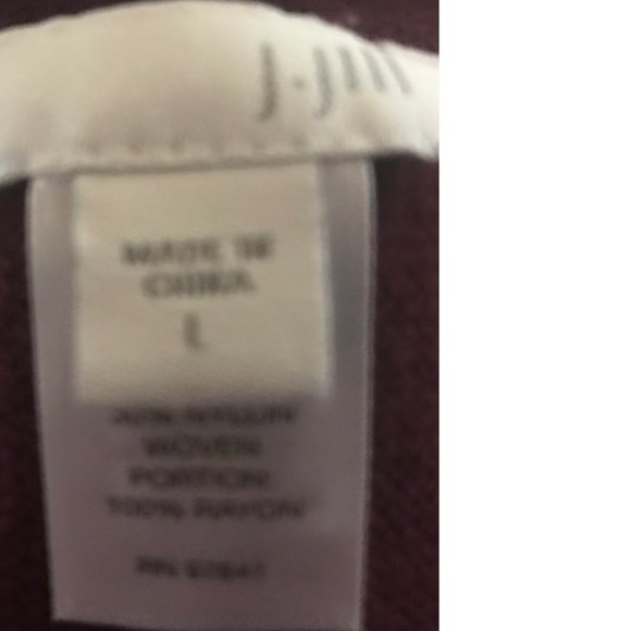 J, Jill Burgundy Oversize Sweater Size L - Picture 8 of 8